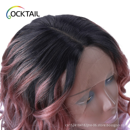 High temperature fiber synthetic hair lace wigs dropshipping, ladies synthetic wig china professional supplier